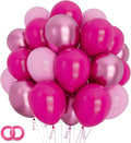 100Pcs Pink Balloons 12Inch Hot Pink Metallic Pink Balloon Light Pink Balloon for Birthday Wedding Baby Shower Princess Party Decorations