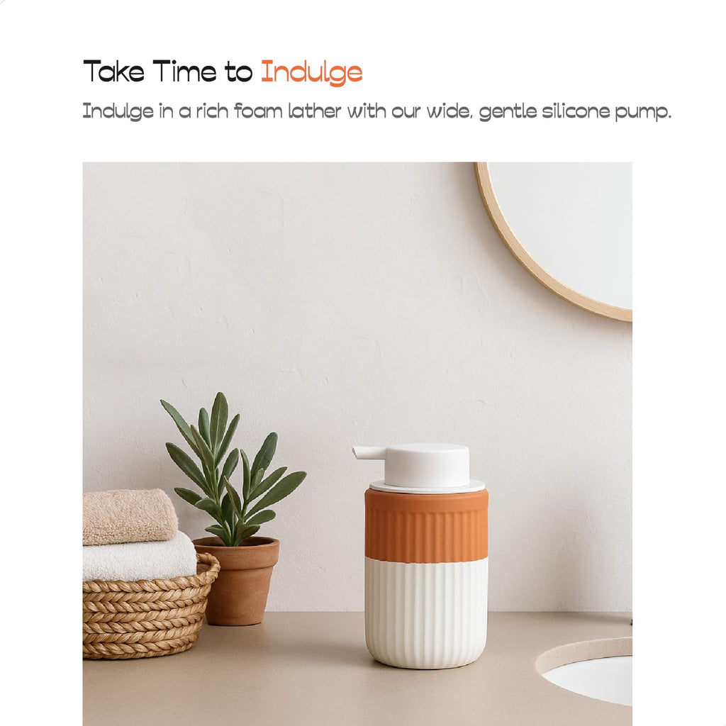 Hand Dipped Boho Ceramic Foam Dispenser