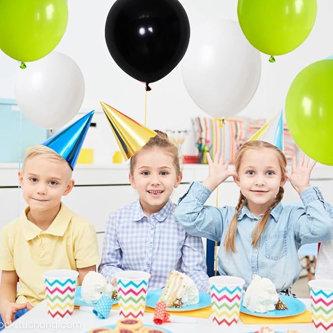 Lime Green Black Balloon Garland Arch Kit - Lime Green Black Balloons White Balloons Video Game Party for Soccer Gamer Birthday Baby Shower Graduation Wedding Party Decorations