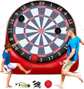 Swooc Games - Premium Inflatable Giant Kick Darts (15+ Ways to Play) - Jumbo Soccer Dartboard with Air Pump - Big Carnival Games - Giant Outdoor Games - Oversized Dart Board Yard & Lawn Game
