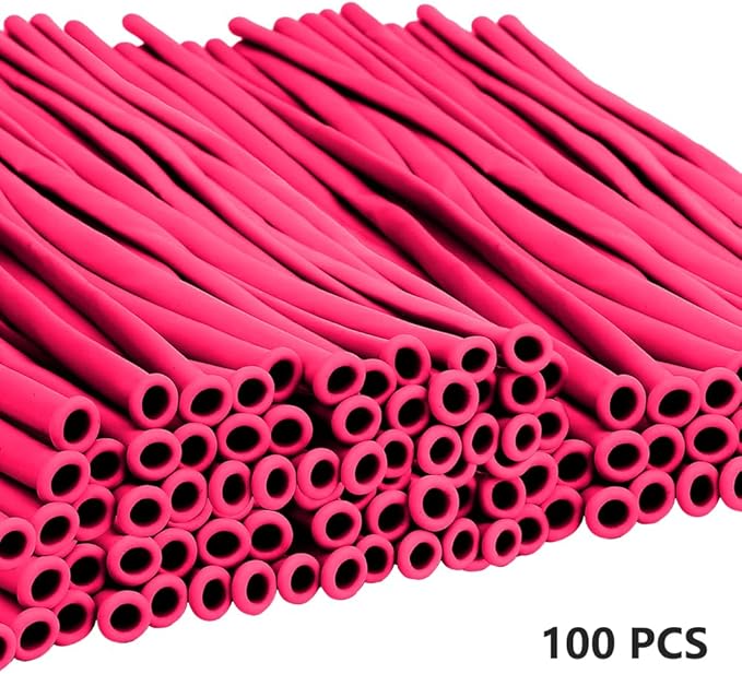 Hot Pink 100 Pcs 260 Balloons Graduation Long Balloons For Tying Balloon Arch Balloon Animal DIY Valentines Day Party Decorations