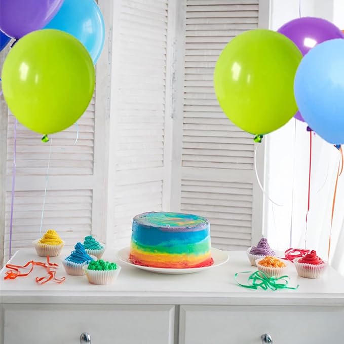 Lime Green Purple Blue Balloon Garland Arch - Purple Balloons Lime Green Blue Balloons for Birthday Baby Shower Wedding Graduation Wedding Party Decorations