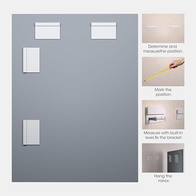 Hasipu Home Gym Workout Mirror 48" L x 30" W-2pcs Large Full Length Mounted Full Body Frameless Mirror for Workout, Yoga, Garage, Bedroom, Dance