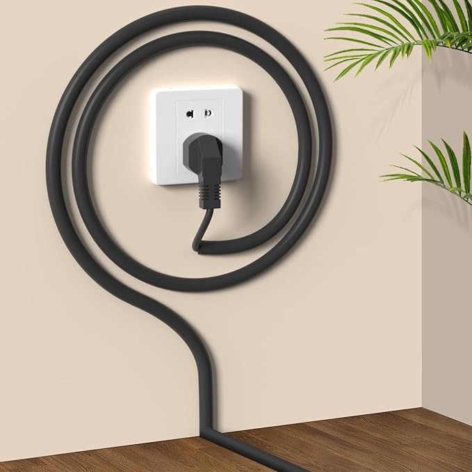 UOMTFAI Wall Cord Hider 78 Inch - Self-Adhesive Wire Cover Raceway for Walls, Flexible PVC Cable Concealer for Home and Office, W0.59 H0.39in - Black