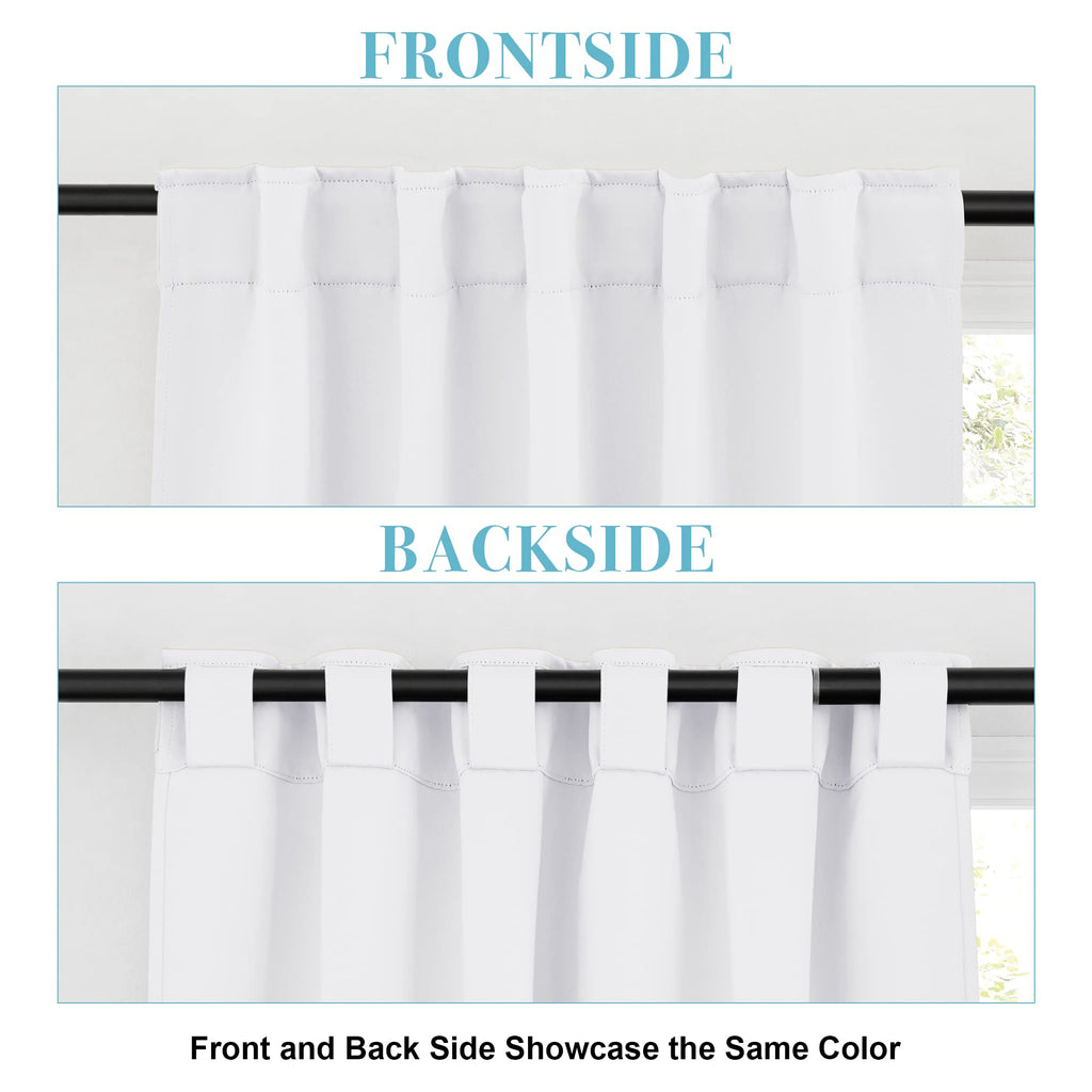 Blackout Curtains 63 inches Long for Bedroom (2 Count)