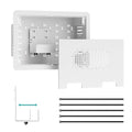 PEGZONE 9" in-Wall Media Box, Recessed Outlet Wall Box, Structured Media Enclosure for One Connect & Network Switches, Works with Fire TV Stick & Samsung -Friendly Cable Management Kit