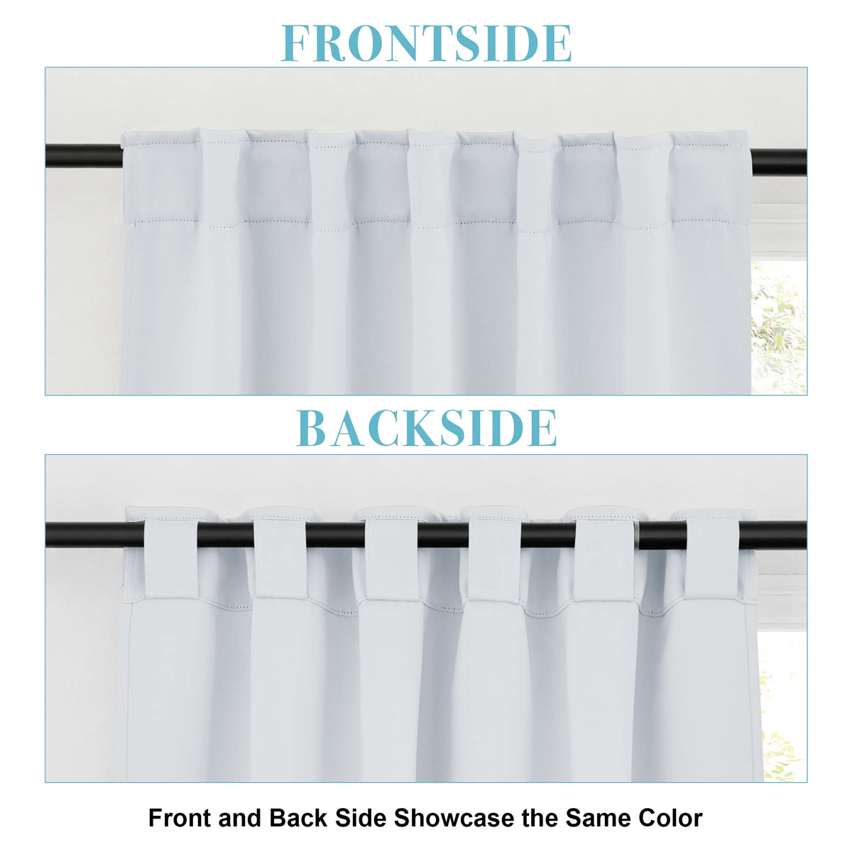 Small Window Curtains for Kitchen Bathroom Cafe RV Camper (2 Count)