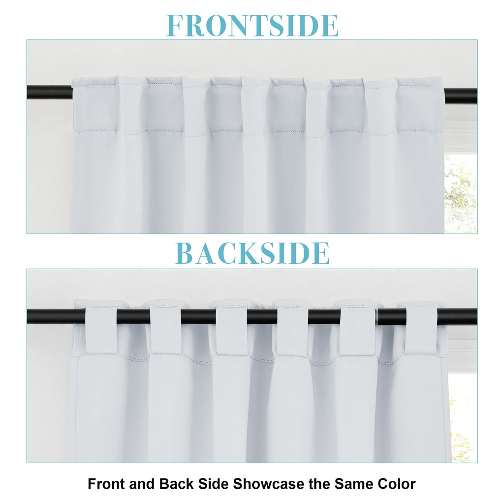Blackout Curtains & Drapes for Bedroom 54 inches Long (2 Count)
