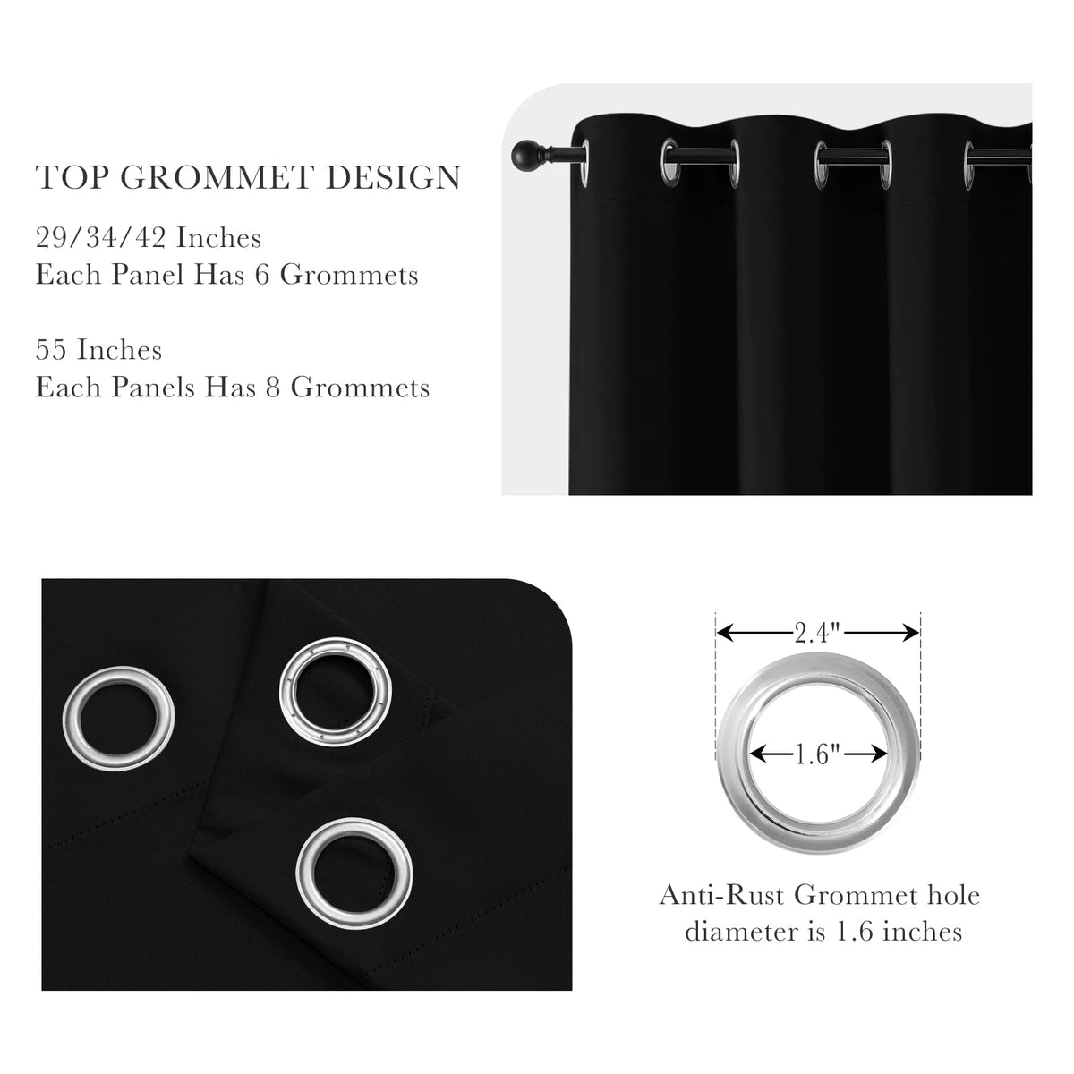 Cafe Curtains 24 inch Length (2 Count)