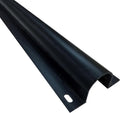 Electriduct 3/4" Plastic Flanged Wire Guard Cable Raceway - (20 x 5FT Sticks = 100 Feet) - Black