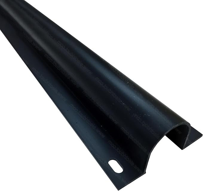 Electriduct 3/4" Plastic Flanged Wire Guard Cable Raceway - 45 Inch Stick - Black