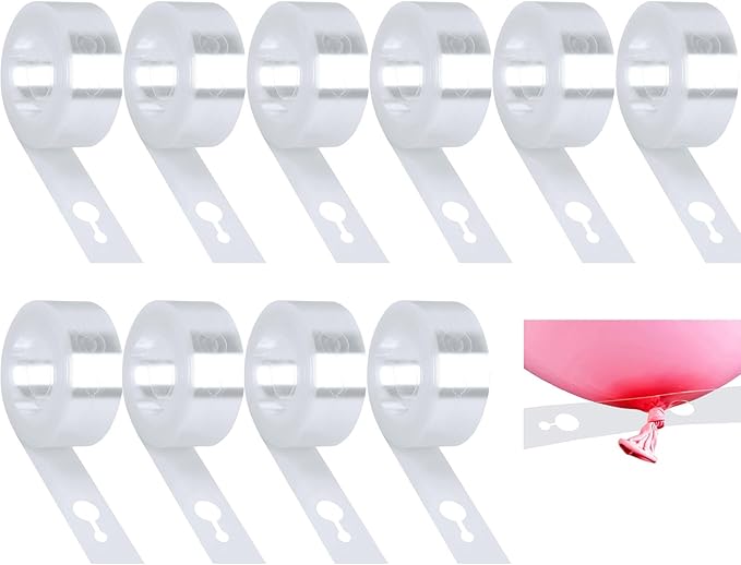 Balloon Decorating Strip,10 Balloon Arch Strip Kit for Party Wedding Birthday Decorations Balloon Tape