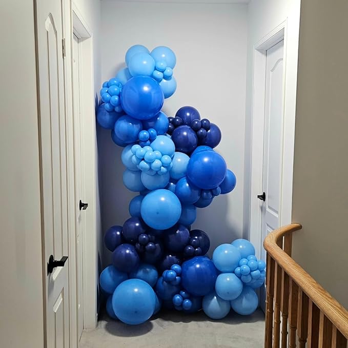 Blue Balloons, 50pcs 12 inch Blue Latex Party Balloons for Birthday, Wedding, Baby Shower Party Decorations