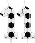 Soccer Number 11 Birthday Candle, 11th Birthday Candle Sport-Theme Cake Topper, Soccer Theme Party Decorations for Boys Girls, Party Supplies Birthday Gifts