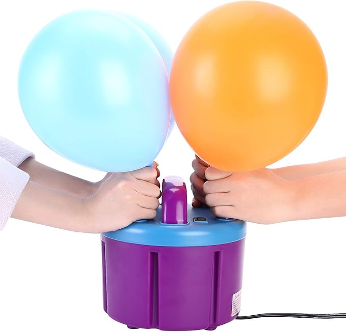4 Nozzles Electric Balloon Pump Portable 110V 900W Electric Balloon Blower Air Pump Balloons Inflator for Balloon Decoration,Balloon Arch, Balloon Column Stand, Party