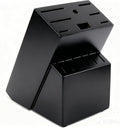Teak Wood Knife Block Organizer, 14-Slot Kitchen Counter Storage Holder, Universal Design