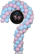 YALLOVE Metal Question Mark Balloon Stand for Baby Gender Reveal, 6.56 Feet Balloon Arch Frame for Boy or Girl Party Decoration