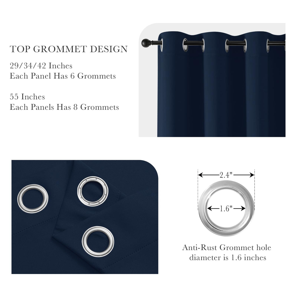 Blackout Curtains Set (2 Count)