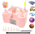 4-in-1 Electric Balloon Pump for All Balloons, Inflatables, and Sports Balls, Portable High Power Triple Inflating Ports for Latex Foil 260q Mylar Balloon