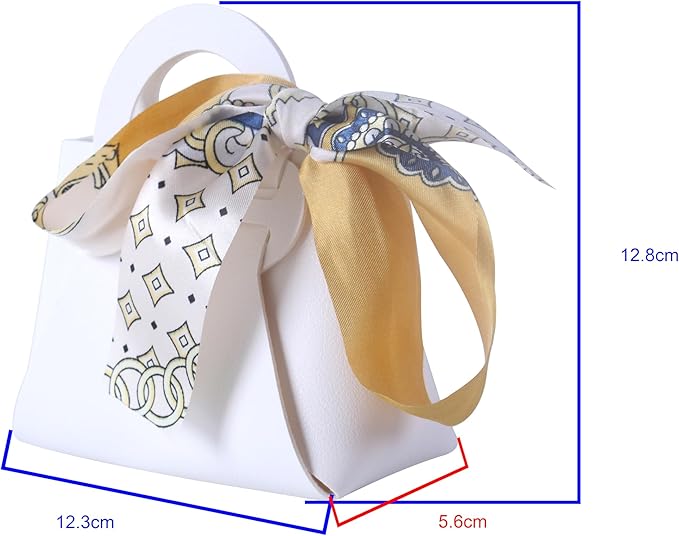 Sansam 12pcs Leather Gift Bags, Small Leather Wedding Candy Bags for Party Favors, Reusable Gift Wrapping Treat Bag for Baby Shower, Christmas,Halloween