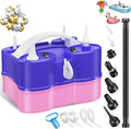 3-in-1 Electric Balloon Pump, Portable Electric Air Pump for All Balloons Inflatables Dual Nozzle Balloon Blower Machine for Latex 260q Foil Balloons 110V AC Inflator Deflator for Inflatable Pool Bed
