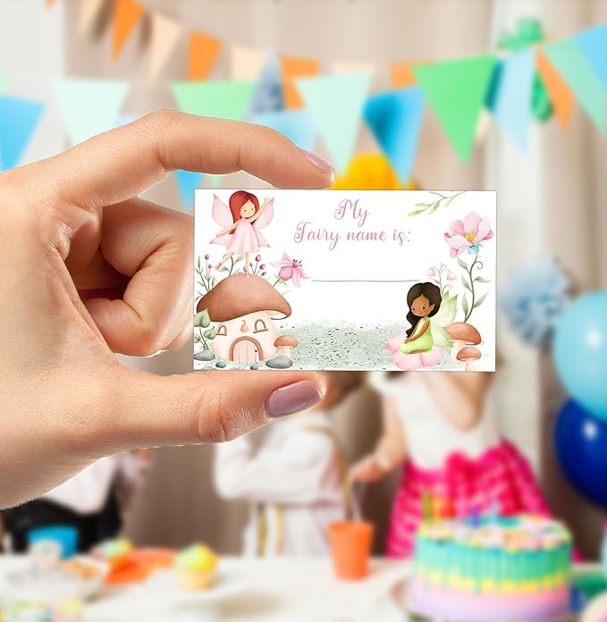Fairy Party Decorations,Fairy First Birthday Decorations,Fairy Party Games,Birthday Games for Kids Party,Fun for Adults & Kids Game,What's Your Fairy Name Game