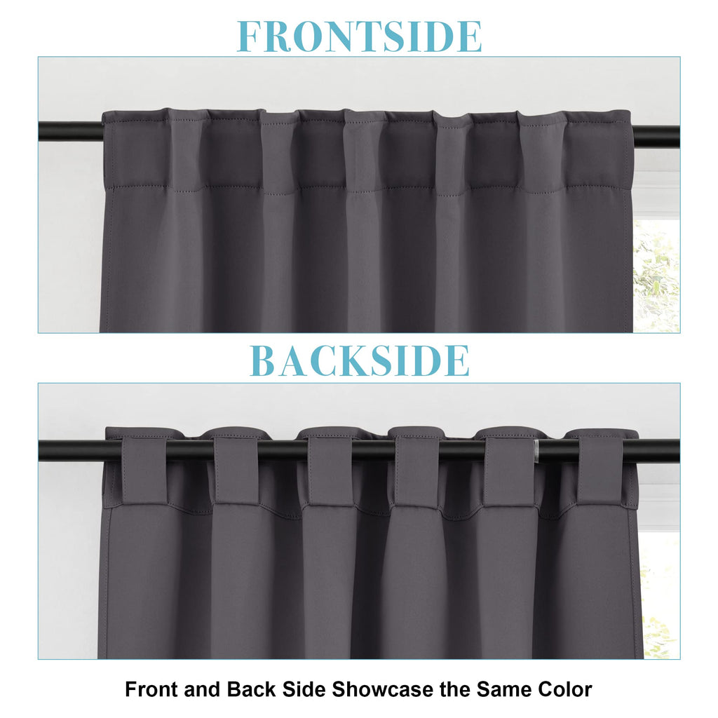 Short Blackout Curtains for Small Kitchen Cafe Bathroom Window