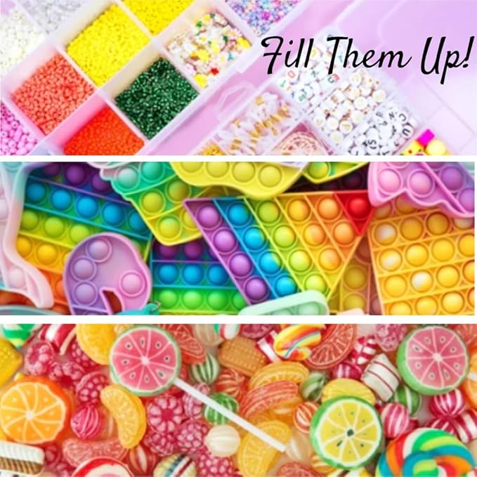 Hammont Paper Treat Boxes - (10 Pack) - Party Favors Treat Container Cookie Boxes Cute Designs Perfect for Parties and Celebrations 6.25" x 3.75" x 3.5" (Brick Toy)