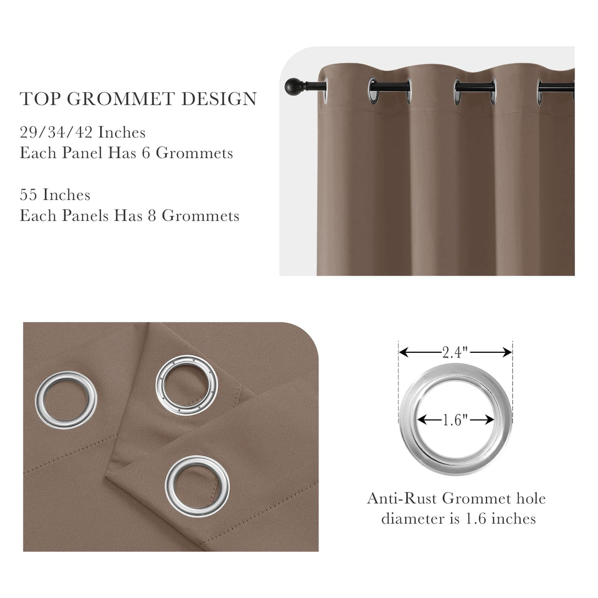 Blackout Window Curtains (2 Count)