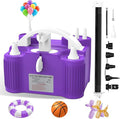 ID IDAODAN 4-in-1 Electric Balloon Pump with Triple Nozzles, Dual Motor Balloon Inflator & Deflator for Latex, Foil & 260Q Balloons