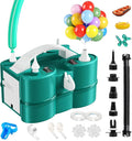 Biapian Balloon Pump Electric, 3-in-1 Portable Electric Air Pump for Balloons and Inflatables, Dual Nozzle Balloon Blower Machine for All Latex 260q Foil Balloon Inflator Deflator for Party Decoration