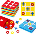 LovesTown 15PCS Tic Tac Toe Board Game, Mini Strategic Board Game for Kids Family Classic Educational Toys Indoor Party Game for Goodie Bag Stuffers Party Favors Gifts
