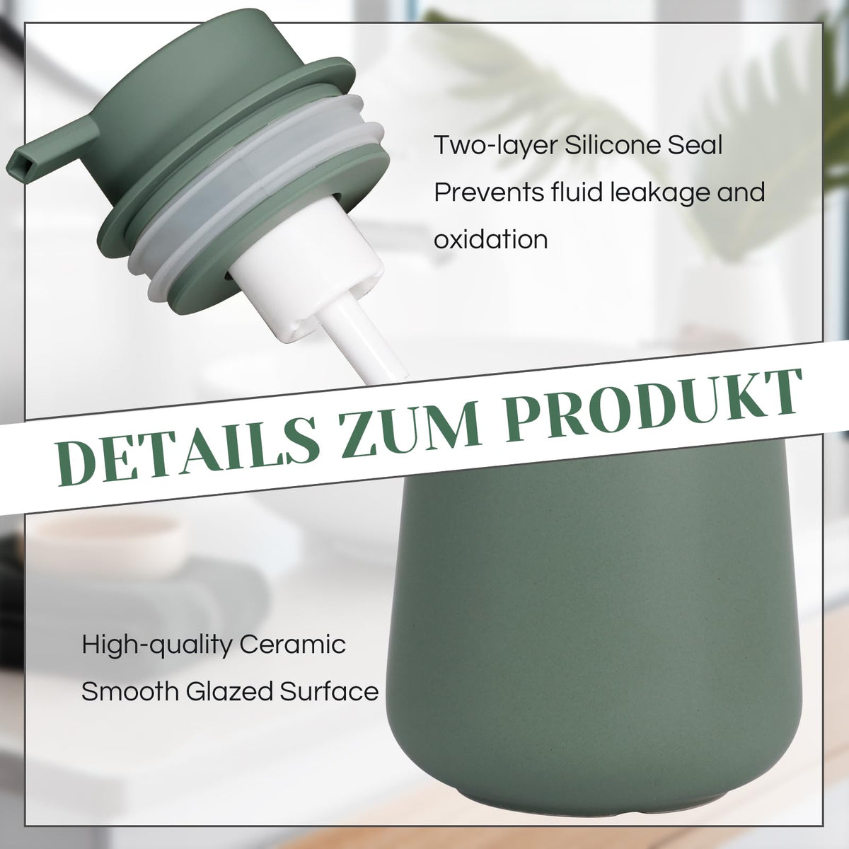 Ceramic Foaming Soap Dispenser