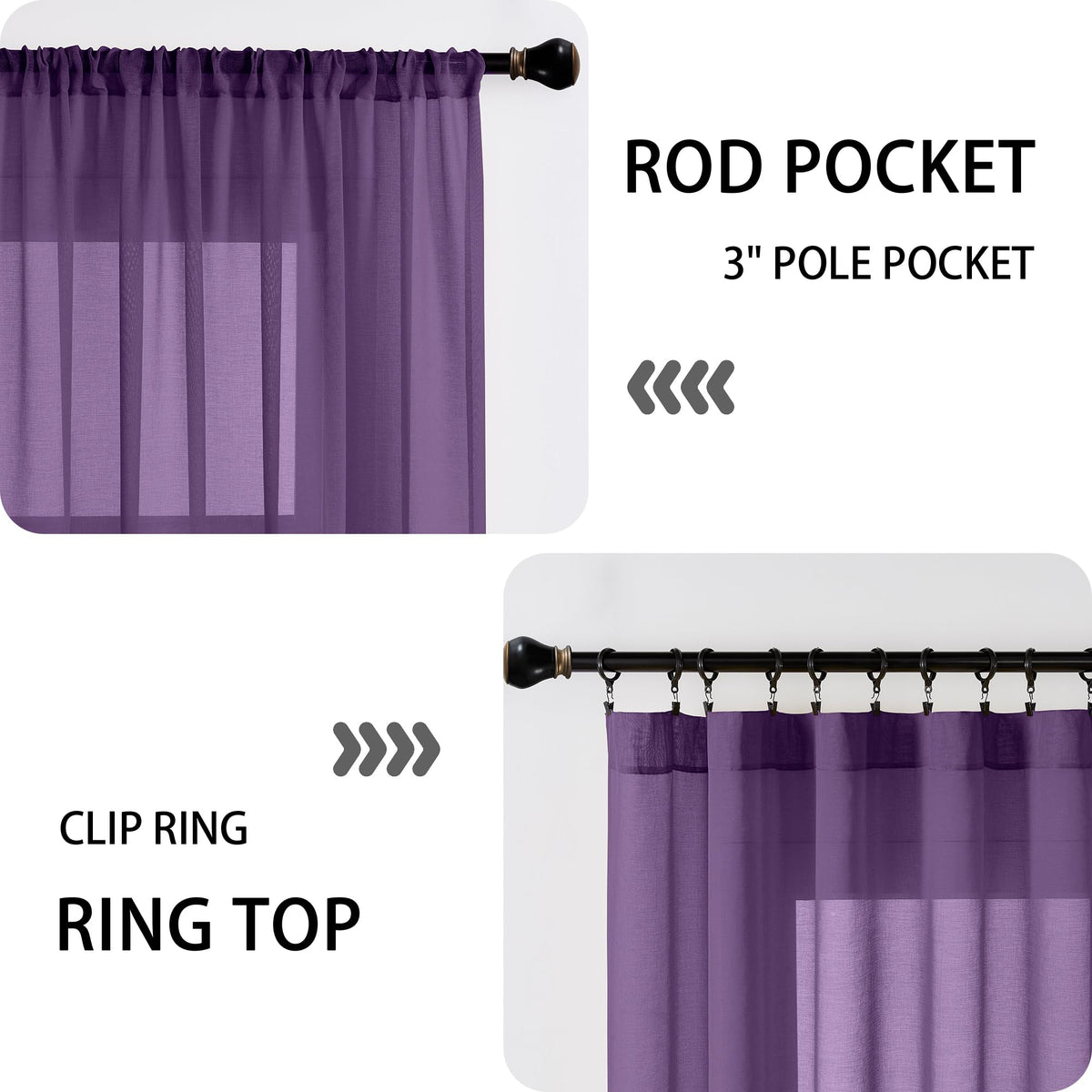 Small Sheer Door Curtain Closet Linen Textured Curtain Sheers Doorway Light Filtering Voile French Door Rod Pocket Curtains Patio Glass Doors
