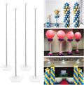YALLOVE Balloon Column Stand Kit Set of 4, 7 Feet Height Adjustable Balloon Tower Pillar with Reusable Metal Telescopic Design for Birthday, Wedding, Baby Shower, Graduation Party Decoration