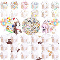 ARELUX 30 Pcs Dog House Shaped Party Favor Boxes, 7 x 4.7 x 3.9 Inches Foldable Pet Adoption Treat Gift Boxes with DIY Stickers - Blank Goodie Bags for Puppy Birthday, Baby Shower, Dog Themed Events
