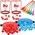 Arrowbash Outdoor Lawn Carnival Games Shaking Balls Game Kit Head Hoop Basketball Party Spoon and Egg Race Games Party for Indoor Outdoor Easter Favors Gifts Toys