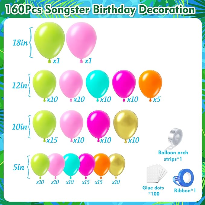 Flamingo Tropical Luau Balloons Arch Kit 162Pcs, Olive Green Hot Pink Orange Gold Summer Hawaiian Balloons Garland Kit for Aloha Birthday Baby Shower Summer Beach Pool Party Decorations