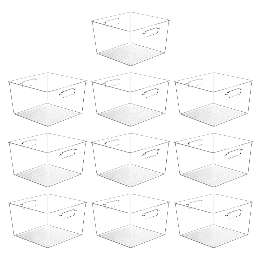 10 Pack Extra Large Clear Storage Bins (10 Count)
