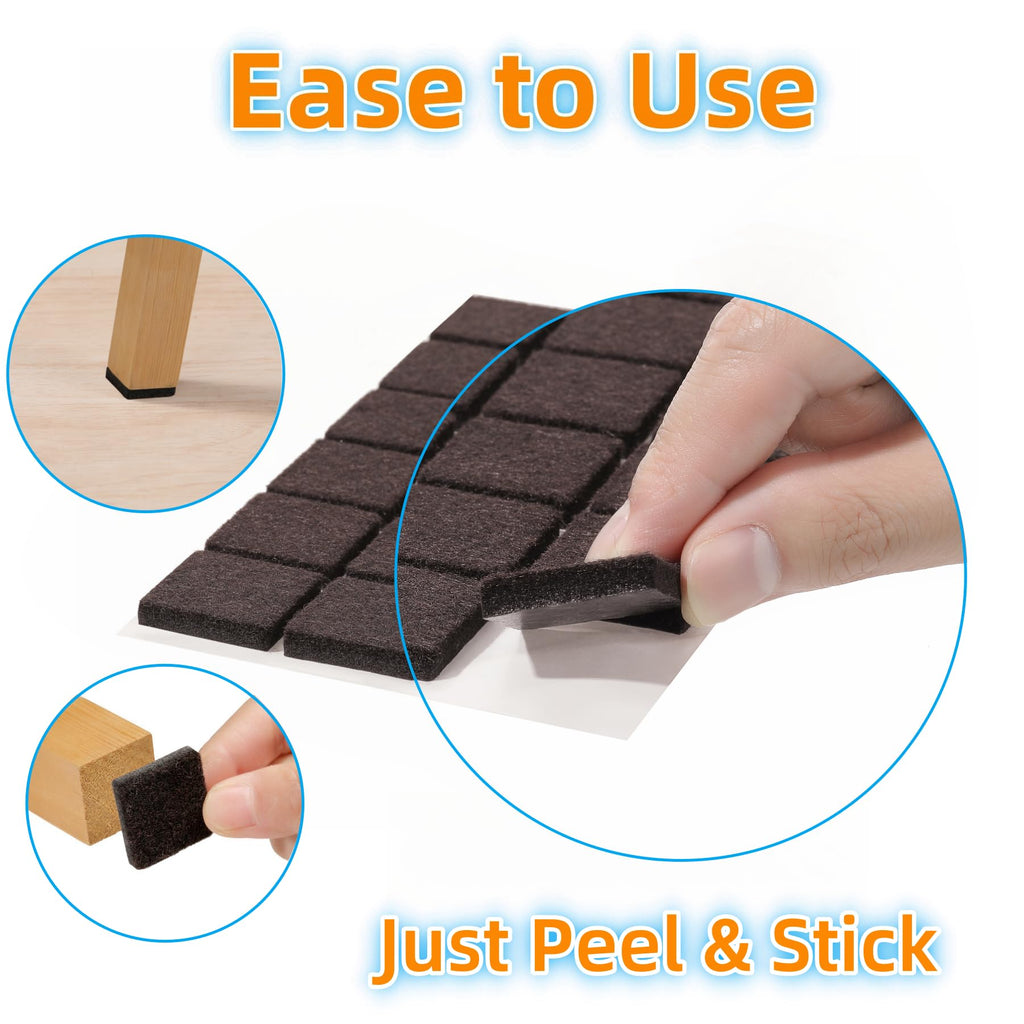 Felt Furniture Pads for Hardwood Floors (129 Count)