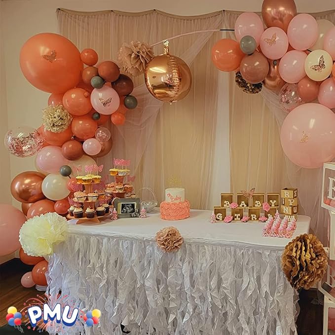 Balloon Arch - Frame for Graduations, Weddings, Anniversaries, and Birthday Party Decorations - Perfect for Kids’ Schools and Colleges- White Pkg/6
