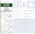 Cord Organizer Kit- Sliding Cable Management-Covers for Hiding Power Cords or Wires, Wall Mounted TV Cables in Home or Office by SimpleCord