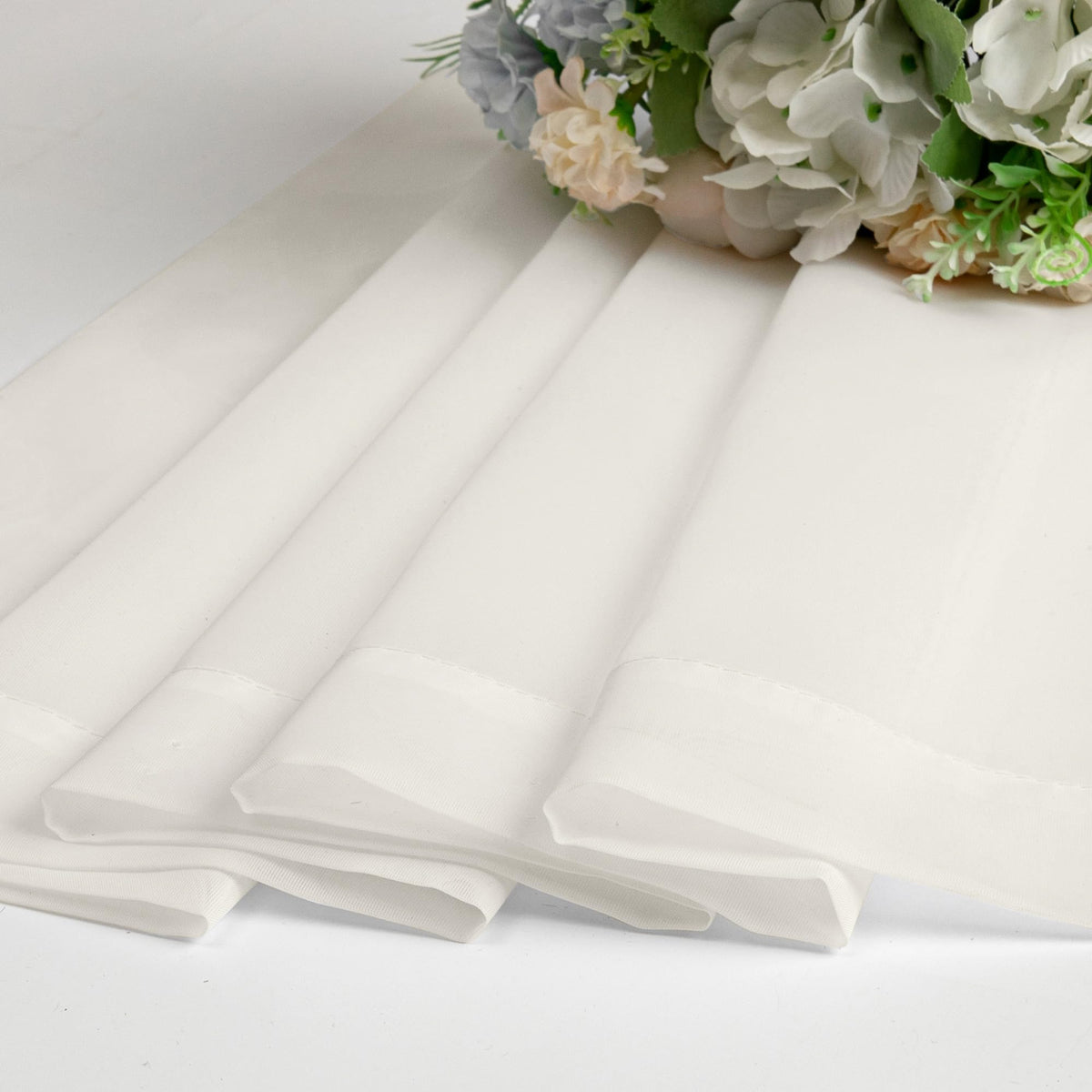Sheer Curtains Tiers 2 Pieces Set