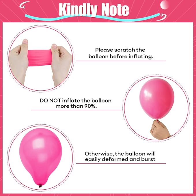 HILAVO Pink and Purple Balloons, 60PCS 12Inch Purple Pink Teal Blue Balloons and Gold Birthday Balloon for Girls Princess Birthday Mermaid Baby Shower Party Decorations