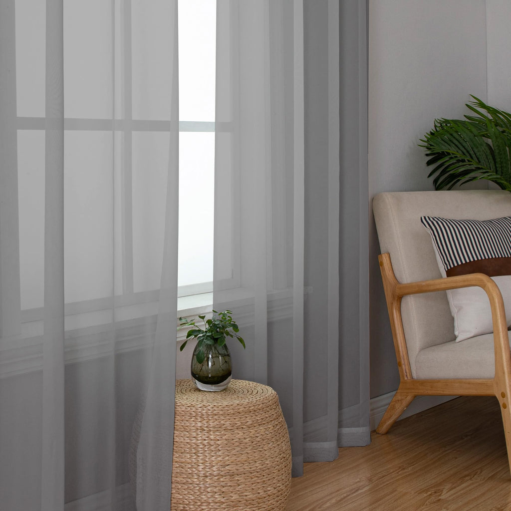 Sheer Curtains 84 inches Long 2 Panels
