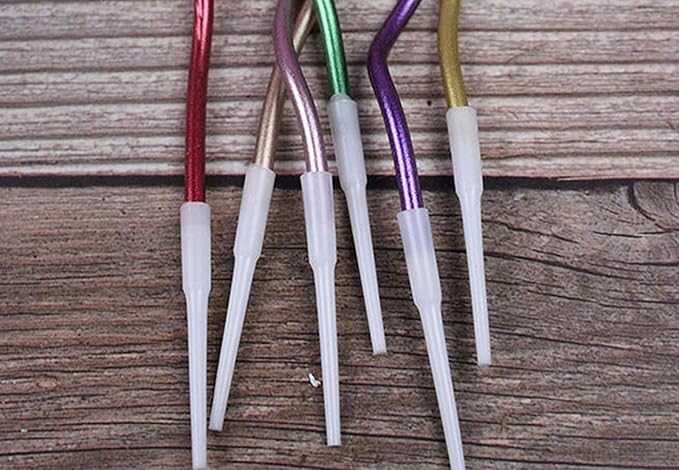 Twisty Birthday Candles Set,Metallic Colorful Curly Coil Candles,Creative Fun Long Thin Wedding Birthday Candles Set,Party Supplies,Cake Decoration,6 Pack (Mix)