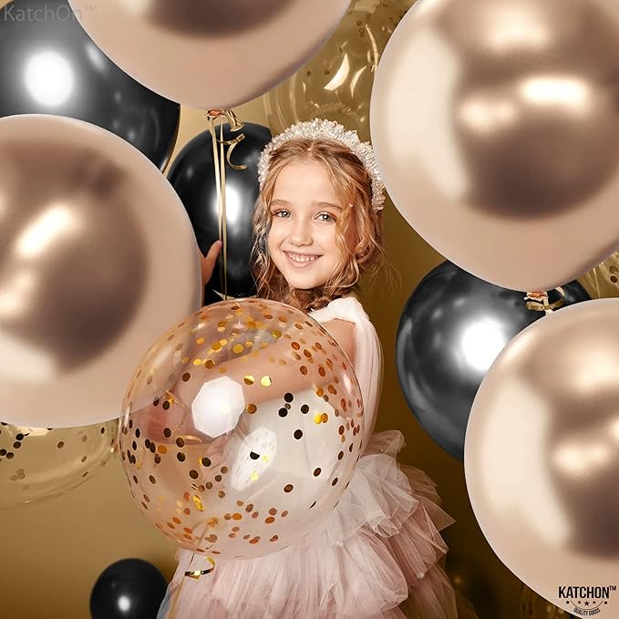 KatchOn, Big 18 Inch Champagne Balloons - Pack of 10 | Champagne Latex Balloons for Graduation Decorations 2025 | Wedding, Birthday Decor, Baby Shower Decorations