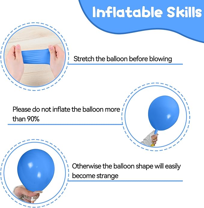 Blue and Orange Balloon Arch Kit, 120 Pcs Light Blue White Orange Balloons Garland Kit with 4D Star Chrome Latex Balloons for Graduation Class of 2025 Thanksgiving Party Decorations