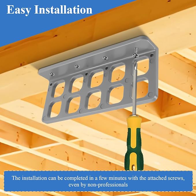 15 Pcs Cable Chase-Wire Bracket Fits NMB Electrical Cord Organized Management, Cable Support Wire Bracket Holder W/Screws, NM Cable Support Organizer, Electrical Wire Dispenser 10-Hole 1-Inch Diameter