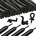 Black Balloons 100 Pcs - 260 Long Balloons for Tying Arch, Twisting & Decorating Birthdays, Halloween, Weddings & More